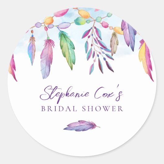 モダン フラワル ラウンドシール (正面)