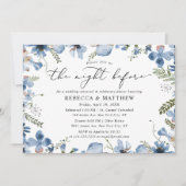 モダン フラワーの前夜の彩り豊かなリハーサルディナー 招待状 (正面)