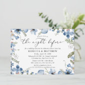 モダン フラワーの前夜の彩り豊かなリハーサルディナー 招待状 (スタンド正面)