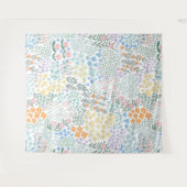 モダン フラワーズ  イン・ブルーム ベビーシャワー タペストリー (正面(横))