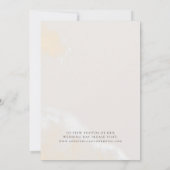 モダン フラワーデザイン | 水彩画エロープメント発表 招待状 (裏面)