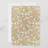 モダン フラワール  ボヘミアンチックなあなたに私のウェディングパートナーになってくれる？ 招待状 (裏面)