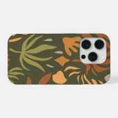 モダン フラワー アブストラクト iPhoneケース (裏面横)