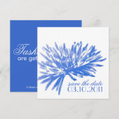 モダン フラワー セーブ・ザ・デート カード (正面/裏面)