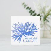 モダン フラワー セーブ・ザ・デート カード (スタンド正面)