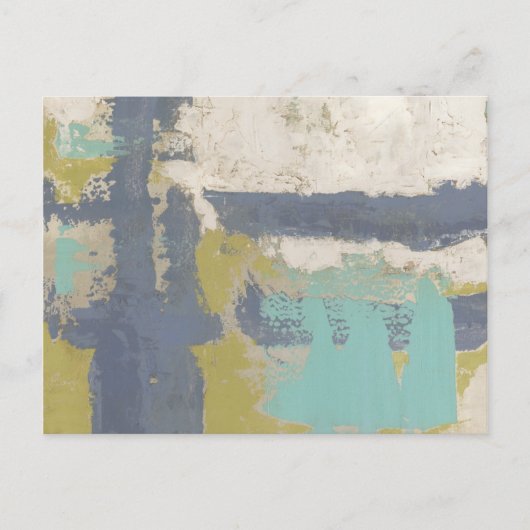 モダン フリーエクスプレッション ペインティング ポストカード (正面)