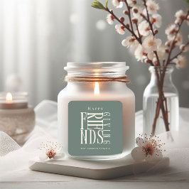 モダン フレンズギビング オータム エレガント スクエアシール