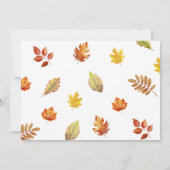 モダン・フレンズギビング・ディナー・サンクスギビング・パーティー 招待状 (裏面)