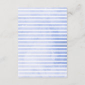 モダン フローラル ネイビー ウォーターカラー 詳細 / 方向 エンクロージャーカード (裏面)