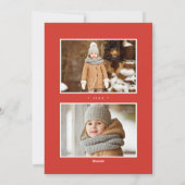 モダン フローラル | ホリデー フォト カード (裏面)