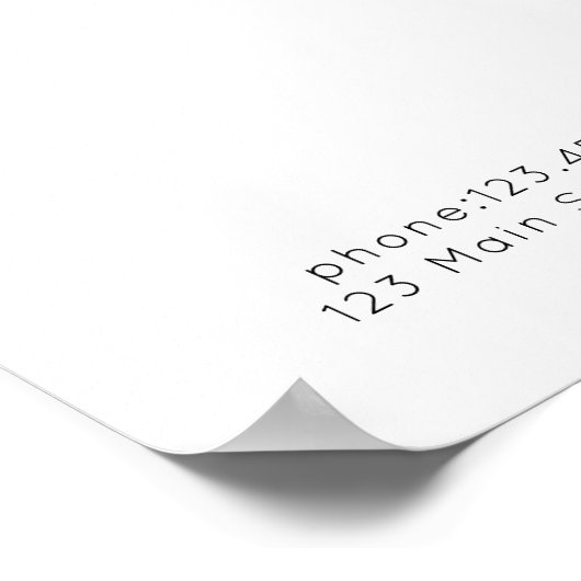 モダン,フローラ価格表ポスター ポスター (角)