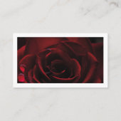 モダン | フローラ | レッドローズ | クリスチャン 名刺 (裏面)