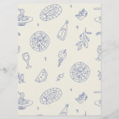 モダン フード レストラン カフェ メニュー カード (裏面)