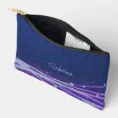 モダン&ブコンテンポラリールーライトとパープルライト アクセサリーポーチ (見開き)