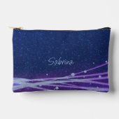 モダン&ブコンテンポラリールーライトとパープルライト アクセサリーポーチ (正面)