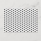 モダン&ブッミニマルクベビーブラックブラシスクリプト エンクロージャーカード (裏面)