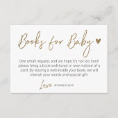 モダン&ブッミニマルク(ベビー金ゴールドブラシスクリプト) エンクロージャーカード (正面)