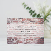 モダン&ブミニマルリック結婚式の招待 招待状 (スタンド正面)