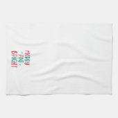 モダン&ブメリーライトレトロカラフルクリスマス キッチンタオル (横)