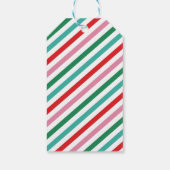 モダン&ブメリーライトレトロカラフルクリスマス ギフトタグ (裏面)