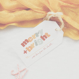 モダン&ブメリーリーファミリークリスマスホリデー ギフトタグ