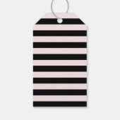 モダン&ブライトメリークリスマスピンクブラックホリデー ギフトタグ (裏面)