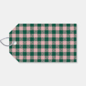 モダン&ブライトメリークリスマスホリデーグリーンピンク ギフトタグ (裏面横)