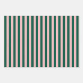 モダン&ブライトメリークリスマスホリデーグリーンピンク ラッピングペーパーシート (正面)