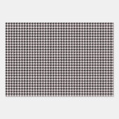 モダン&ブライトメリークリスマスホリデーピンクブラック ラッピングペーパーシート (正面3)