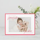 モダン ブライト ボーダー 手書き クリスマス スクリプト (スタンド正面)