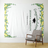 モダン ブライト レモン グリーンの写真用背景 タペストリー (インサイチュ(横))