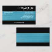 モダン – ブラシ付きライトブルーテクスチャ 名刺 (正面/裏面)