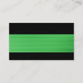 モダン – ブラシ付き緑のテクスチャ 名刺 (裏面)