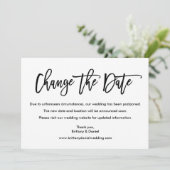 モダン ブラシ スクリプト 変更日 カード (スタンド正面)