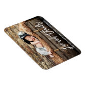 モダン ブラシ スクリプト 新生児 愛と感謝 ホワイト マグネット (右側)