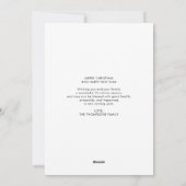 モダン ブラシ スクリプト 4 フォト ハッピー ニュー イヤー シーズンカード (裏面)