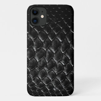 モダン ブラッククロコダイル iPhone 11 ケース