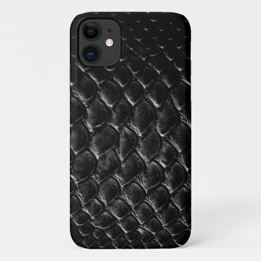 モダン ブラッククロコダイル Case-Mate iPhoneケース (裏面)