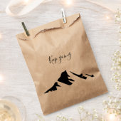 モダン ブラック ずっと続けよう シンプル フェイバーバッグ (クリップ留めされた状態)