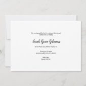 モダン ブラック スクリプト お名前入り ベビーシャワー ご挨 (裏面)