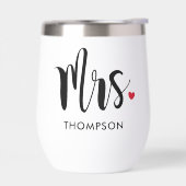 モダン ブラック スクリプト 結婚式 Mrs. (左面)