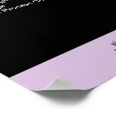 モダン ブラック パープル 価格表 ポスター (角)