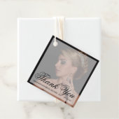 モダン ブラック フォト ブライズシャワー 御礼 フェイバータグ (インサイチュ)