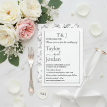 モダン ブラック フローラル ムーディ ミニマル