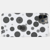 モダン ブラック ホワイト グレー 水玉 バブル ミニマル Case-Mate iPhoneケース (裏面(横))