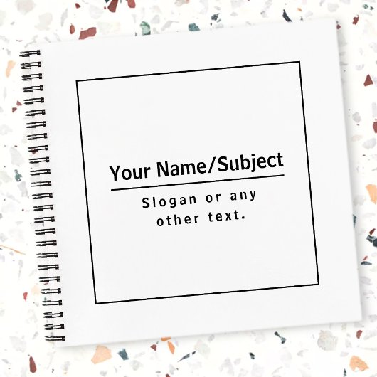 モダン ブラック＆ホワイト ノートブック