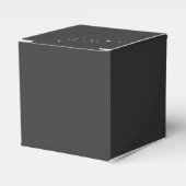 モダン ブラック＆ホワイト ブライズメイド プロポーザル ボックス (正面サイド)
