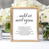 モダン ブラック&ホワイト 結婚式 詩 追悼 ポスター