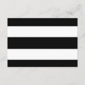 モダン ブラック＆ホワイト RSVP (裏面)