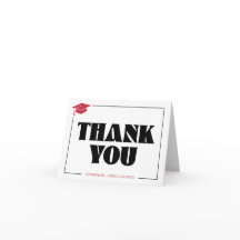 モダン ブラック レッド 卒業帽